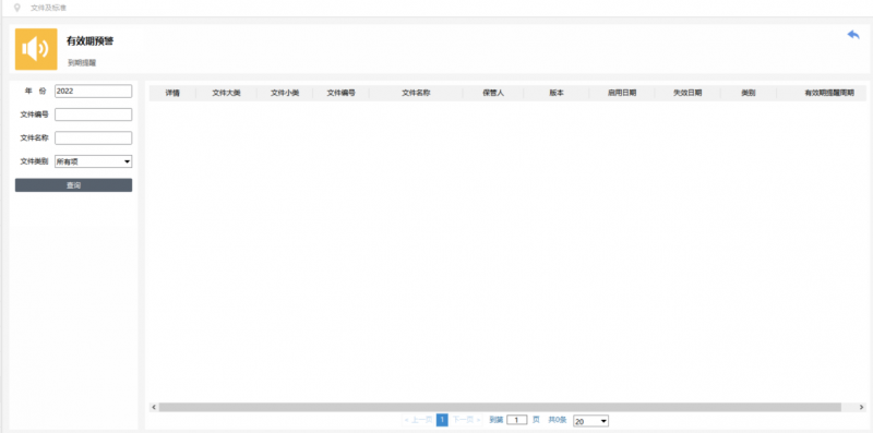 文件有效期预警